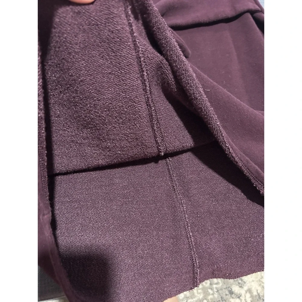 Athleta Womens Size Small Sweatshirt Tie Front Casual Mini Dress Short Sleeve - Picture 8 of 9